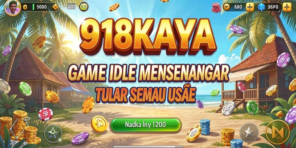Tampilan screenshot gameplay 918KAYA yang menunjukkan keseruan permainan Idle.