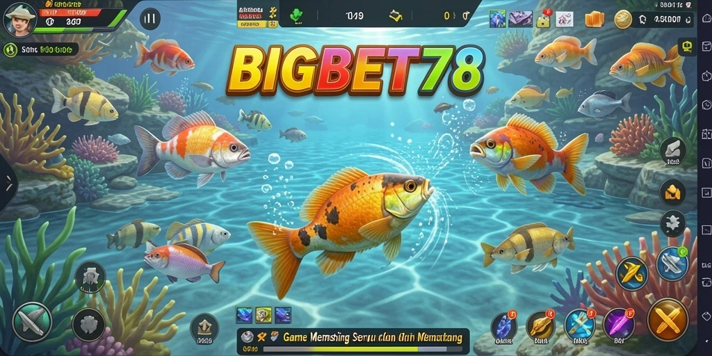 Visual yang memukau dari gameplay memancing di BIGBET78.
