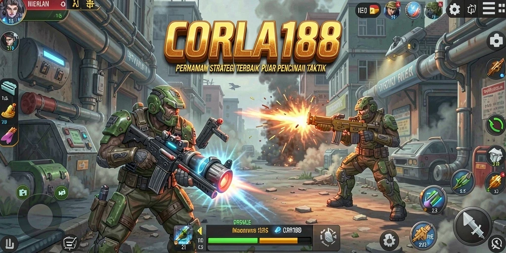 Tampilan gameplay menegangkan dalam CORLA188 dengan strategi yang cerdas.