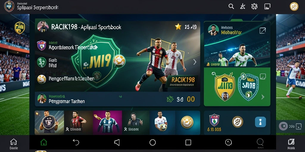 Tampilan gameplay taruhan Sportsbook yang menarik dan dinamis.