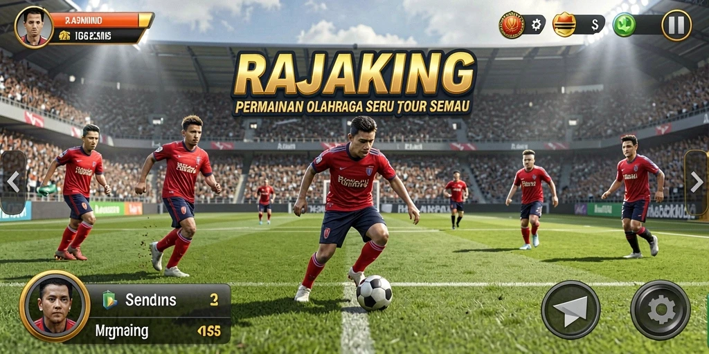 Tampilan gameplay RAJAKING yang menarik dan dinamis.