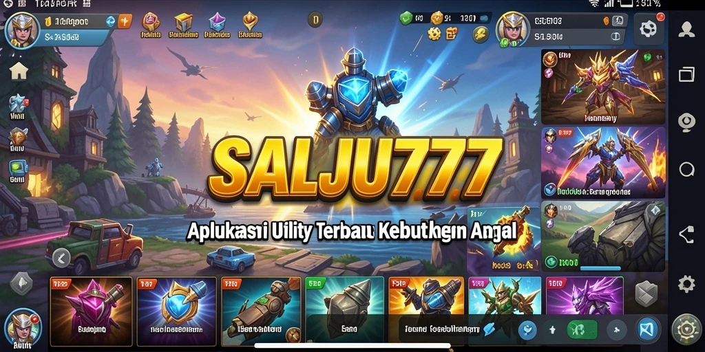 Tampilan antarmuka SALJU777 yang intuitif dan modern.