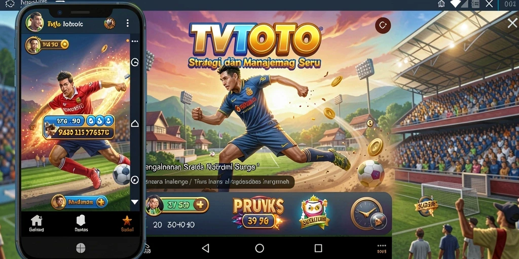 Tangkapan layar gameplay TVTOTO yang menunjukkan strategi dan pertarungan seru.